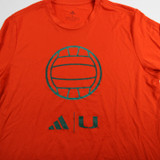 Miami Hurricanes adidas Long Sleeve Shirt Men's Orange New-TOPS-149076