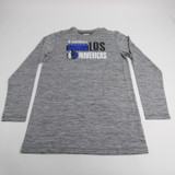 Dallas Mavericks Fanatics Long Sleeve Shirt Men's Gray/Heather Used-TOPS-149088