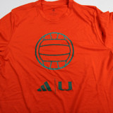 Miami Hurricanes adidas Short Sleeve Shirt Men's Multiple Sizes TOPS-149093