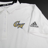 George Washington Revolutionar adidas Climalite Polo Women's White New XL-TOPS-149175