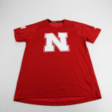 Nebraska Cornhuskers adidas Short Sleeve Shirt Men's Red Used Multiple Sizes TOPS-149200