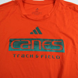 Miami Hurricanes adidas Aeroready Short Sleeve Shirt Women's Orange Used-TOPS-149240