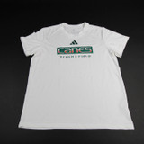 Miami Hurricanes adidas Short Sleeve Shirt Women's White Used-TOPS-149260