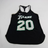Tulane Green Wave Nike Dri-Fit Sleeveless Shirt Men's Black Used Multiple Sizes TOPS-149324