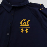 California Golden Bears Under Armour HeatGear Polo Women's Navy Used S TOPS-149328