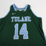 Tulane Green Wave Nike Practice Jersey - Basketball Women's Used Dark Green/Light Blue-JRSY-008845