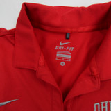 Ohio State Buckeyes Nike Dri-Fit Polo Women's Red Used M TOPS-149386
