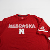Nebraska Cornhuskers adidas Short Sleeve Shirt Men's Red Used S-TOPS-149434