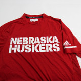 Nebraska Cornhuskers adidas Short Sleeve Shirt Men's Red Used-TOPS-149439