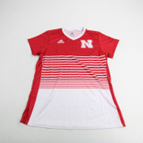 Nebraska Cornhuskers adidas Short Sleeve Shirt Women's Red Used Multiple Sizes TOPS-149451