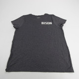 Gallaudat Bison Under Armour HeatGear Short Sleeve Shirt Women's Gray New XL-TOPS-149486