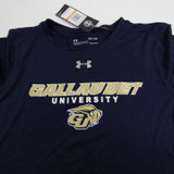 Gallaudat Bison Under Armour Short Sleeve Shirt Women's Navy New with Tags S TOPS-149498