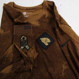 Jacksonville Jaguars Nike NFL On Field Long Sleeve Shirt Men's New Brown/Camouflage 2XL-TOPS-149503