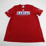 Kansas Jayhawks adidas Aeroready Short Sleeve Shirt Men's Used Multiple Sizes TOPS-149529