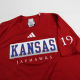 Kansas Jayhawks adidas Aeroready Short Sleeve Shirt Men's Used Multiple Sizes TOPS-149529