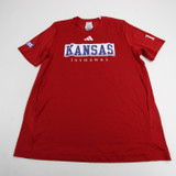 Kansas Jayhawks adidas Aeroready Short Sleeve Shirt Men's Used Multiple Sizes TOPS-149529