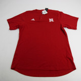 Nebraska Cornhuskers adidas Short Sleeve Shirt Men's Red Used Multiple Sizes TOPS-149545