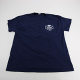 Hanes Short Sleeve Shirt Men's Navy Used XL TOPS-149560
