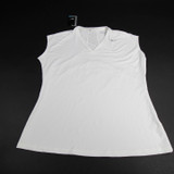 Missouri Tigers Nike Golf Dri-Fit Sleeveless Shirt Women's White New XL-TOPS-149639