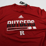 Rutgers Scarlet Knights adidas Aeroready Short Sleeve Shirt Men's Red New-TOPS-149655