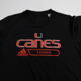 Miami Hurricanes adidas Aeroready Short Sleeve Shirt Women's Black New S-TOPS-149758