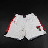 Texas Tech Red Raiders Under Armour Practice Shorts Women's White Used M SHOR-032582