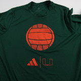 Miami Hurricanes adidas Aeroready Long Sleeve Shirt Men's Used Multiple Sizes TOPS-149916