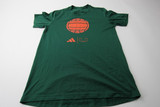 Miami Hurricanes adidas Short Sleeve Shirt Men's Dark Green Used-TOPS-149941