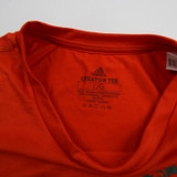 Miami Hurricanes adidas Aeroready Short Sleeve Shirt Women's Orange New L-TOPS-149970