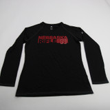 Nebraska Cornhuskers adidas Climalite Long Sleeve Shirt Women's Black New-TOPS-149976