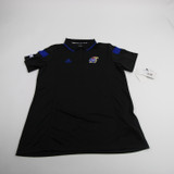 Kansas Jayhawks adidas Climalite Polo Women's Black New with Tags XLT TOPS-149987
