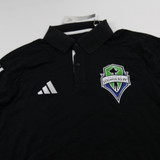 Seattle Sounders FC adidas Polo Men's Black Used S-TOPS-148827