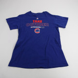 Chicago Cubs Majestic Short Sleeve Shirt Men's Blue Used M TOPS-150212