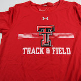 Texas Tech Red Raiders Under Armour Short Sleeve Shirt Women's Red Used XS TOPS-150233