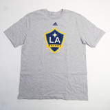 LA Galaxy adidas Short Sleeve Shirt Youth Gray Used-TOPS-150264
