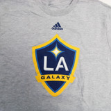 LA Galaxy adidas Short Sleeve Shirt Youth Gray Used-TOPS-150264