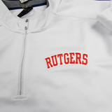 Rutgers Scarlet Knights adidas Pullover Men's White Used XXL TOPS-148199