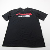 Nebraska Cornhuskers adidas Short Sleeve Shirt Men's Black Used XS TOPS-150416