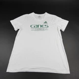 Miami Hurricanes adidas Creator Short Sleeve Shirt Women's White Used-TOPS-150494
