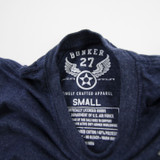 Air Force Falcons Bunker 27 Short Sleeve Shirt Men's Navy Used S-TOPS-150513