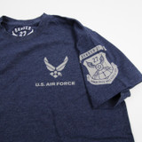 Air Force Falcons Bunker 27 Short Sleeve Shirt Men's Navy Used S-TOPS-150513