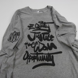 Denver Broncos Nike Long Sleeve Shirt Men's Gray Used Multiple Sizes TOPS-150518
