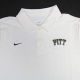 Pittsburgh Panthers Nike Dri-Fit Polo Women's White New XL-TOPS-150534