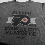 Philadelphia Flyers NHL Short Sleeve Shirt Men's Gray/Heather Used L-TOPS-150720