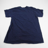 Gildan Heavy Cotton Short Sleeve Shirt Men's Navy Used L-TOPS-150820