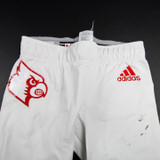 Louisville Cardinals adidas Football Pants Men's White Used M-PNTS-031229