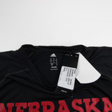 Nebraska Cornhuskers adidas Climalite Short Sleeve Shirt Men's Black New S-TOPS-150967