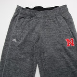 Nebraska Cornhuskers adidas Climawarm Athletic Pants Women's Gray/Heather New S-PNTS-031268