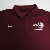 WBCA Nike Dri-Fit Polo Women's Maroon New-TOPS-151089