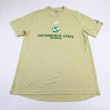 Sacramento State Hornets adidas Aeroready Short Sleeve Shirt Men's Gold New M-TOPS-150100